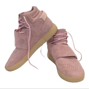 Adidas pink Suede high tops. Tubular Sz 7.5 VGC